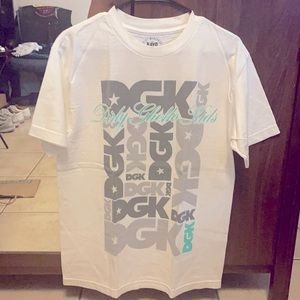 DGK white T-shirts, size medium like new